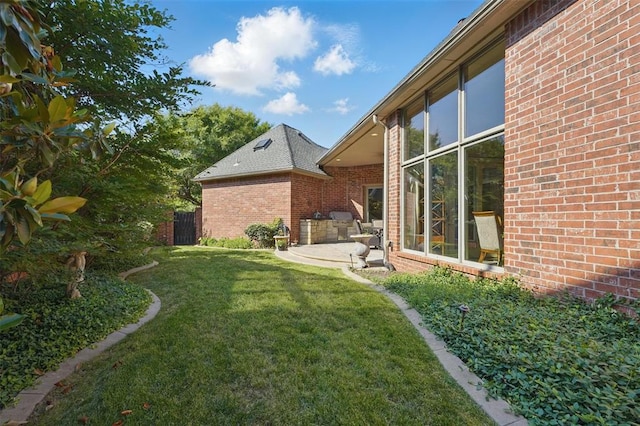 15005 Dourdan Ct, Oklahoma City, OK 73142 - view of yard with a patio