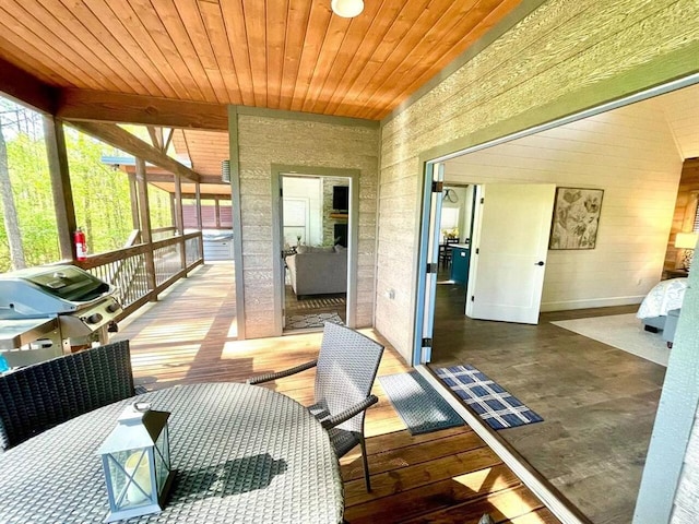 192 Grape Trl, Broken Bow, OK 74728 - view of patio / terrace featuring grilling area