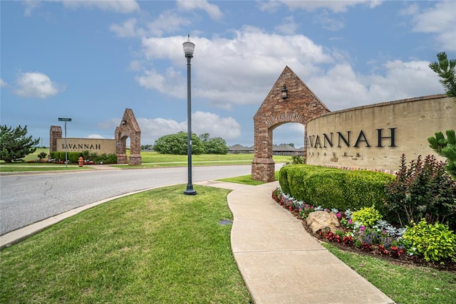 14201 Athens Ln, Yukon, OK 73099 - community sign featuring a yard