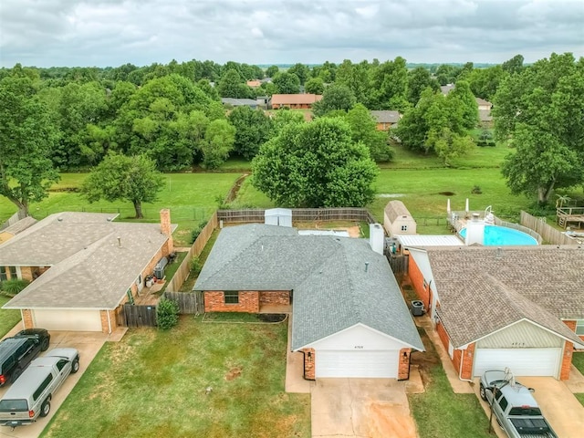 4709 Wilcox Ln, Yukon, OK 73099 - aerial view of property and surrounding area