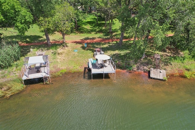 21306 E 10th St, Hinton, OK 73047 - dock with a water view