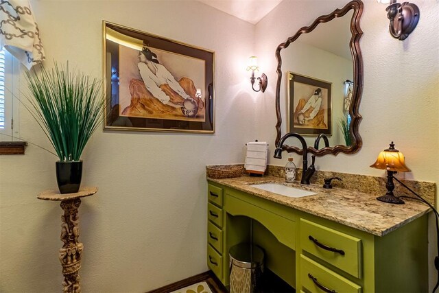 3824 Smoking Oaks Dr, Oklahoma City, OK 73150 - bathroom featuring vanity and baseboards