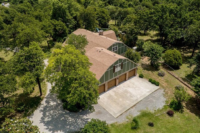 3824 Smoking Oaks Dr, Oklahoma City, OK 73150 - view of subject property featuring a heavily wooded area
