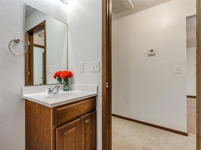 4537 SE 80th St, Del City, OK 73135 - bathroom featuring vanity and baseboards