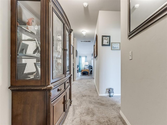 9436 SW 37th St, Oklahoma City, OK 73179 - hallway with light carpet and baseboards