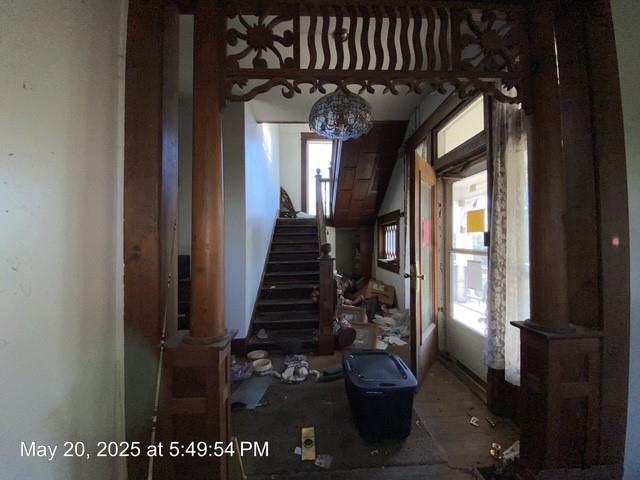 820 NW E St, Ardmore, OK 73401 - stairway with plenty of natural light