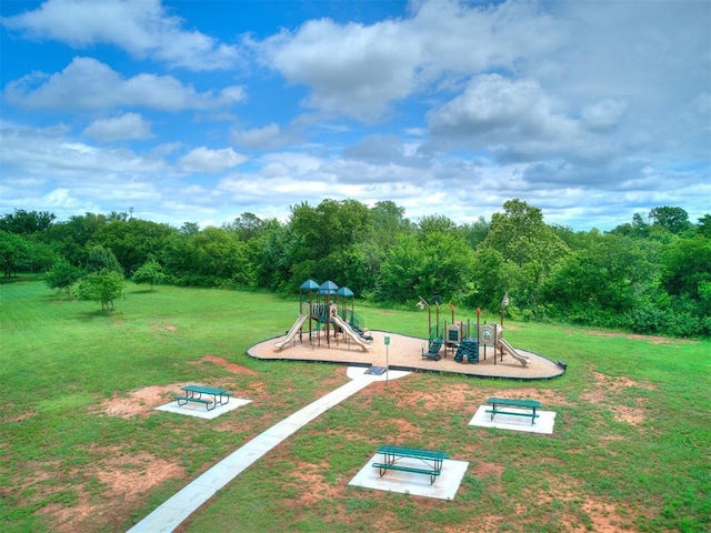 1405 Atalon Dr, Moore, OK 73160 - community playground featuring a yard
