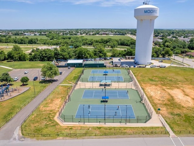 2121 NE 13th St, Moore, OK 73160 - aerial view of a tree filled landscape