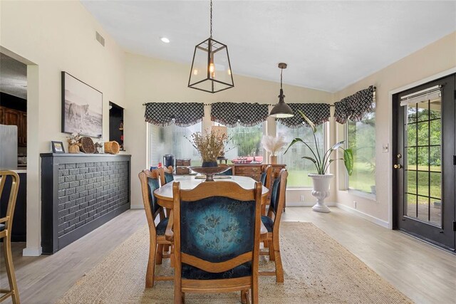 32629 S Airline Rd, Pauls Valley, OK 73075 - dining space featuring wood finished floors and baseboards