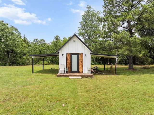 32629 S Airline Rd, Pauls Valley, OK 73075 - view of outdoor structure featuring an attached carport