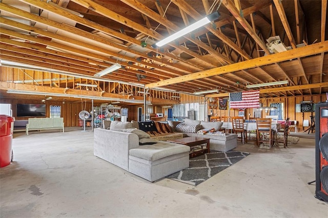 32629 S Airline Rd, Pauls Valley, OK 73075 - living area featuring concrete floors