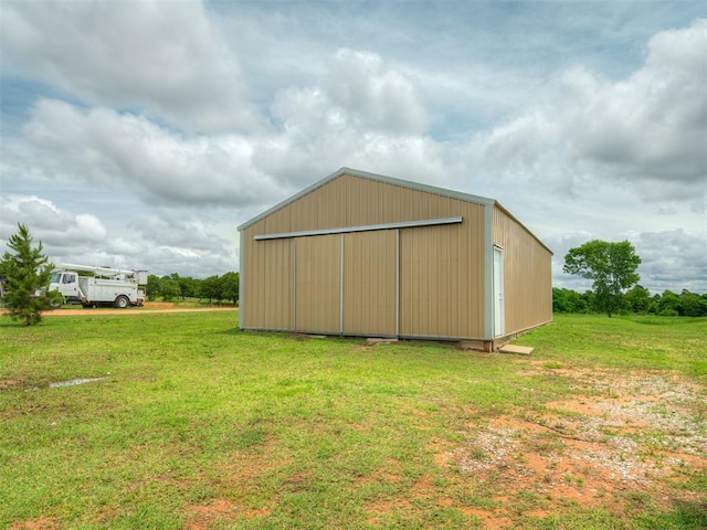 4100 S Noma Rd, Oklahoma City, OK 73150 - view of pole building with a yard