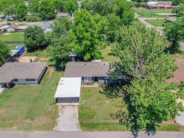 303 W Meek St, Wayne, OK 73095 - aerial view of property and surrounding area