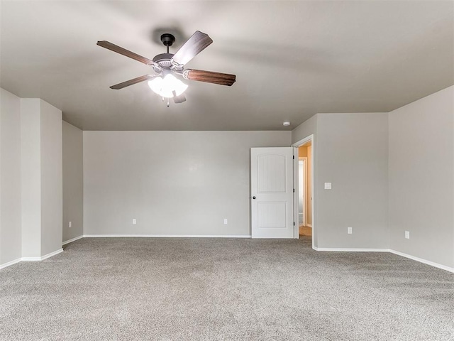 8344 NW 137th St, Oklahoma City, OK 73142 - unfurnished room featuring ceiling fan, carpet, and baseboards
