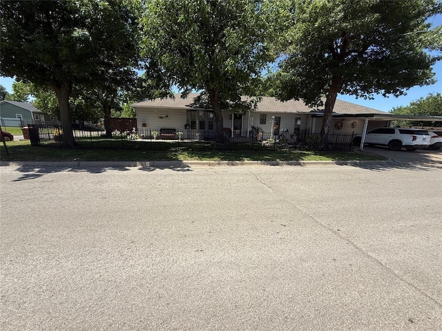 view of ranch-style home