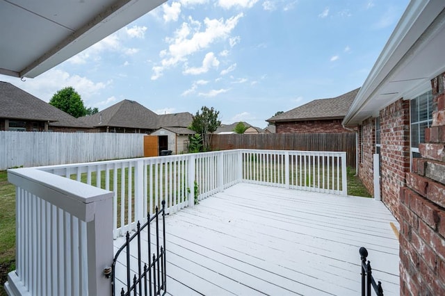 11014 Madison Ave, Midwest City, OK 73130 - view of wooden terrace
