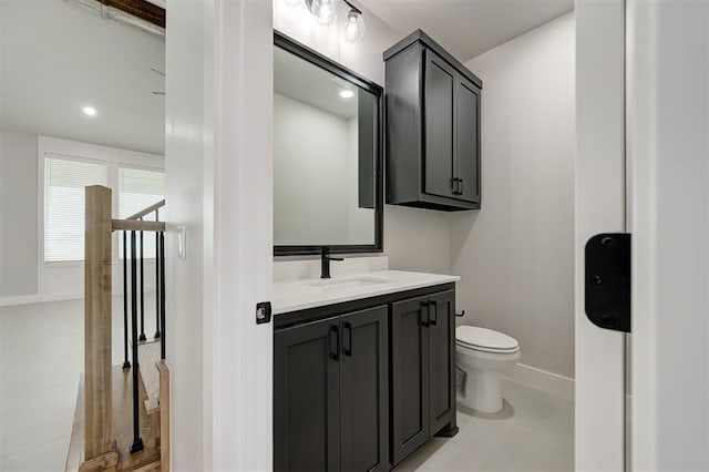 7217 NW 154th St, Edmond, OK 73013 - bathroom featuring vanity and recessed lighting