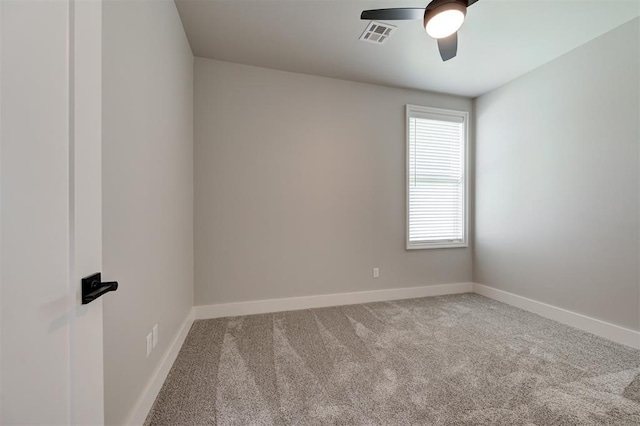 7217 NW 154th St, Edmond, OK 73013 - carpeted empty room with ceiling fan and baseboards