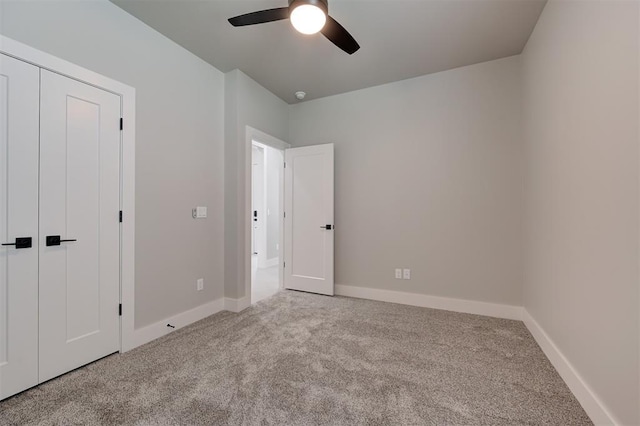 7217 NW 154th St, Edmond, OK 73013 - unfurnished bedroom with carpet flooring and a ceiling fan