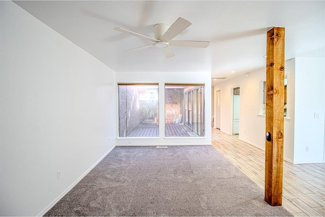 400 Timberwind Rd, Edmond, OK 73034 - carpeted empty room featuring a ceiling fan and baseboards