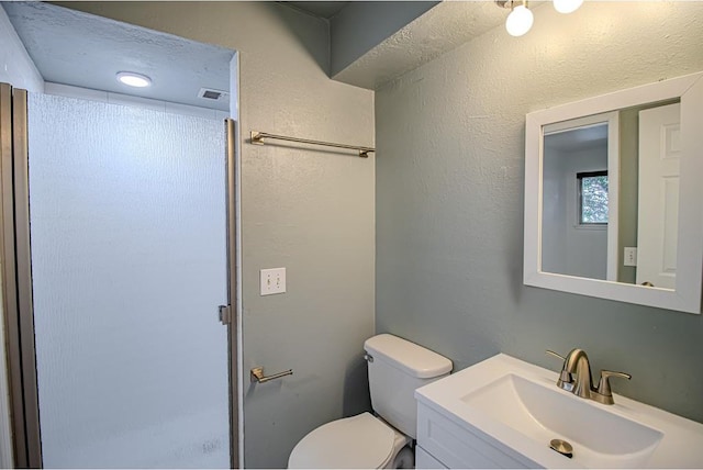 400 Timberwind Rd, Edmond, OK 73034 - full bathroom featuring vanity, toilet, and a shower