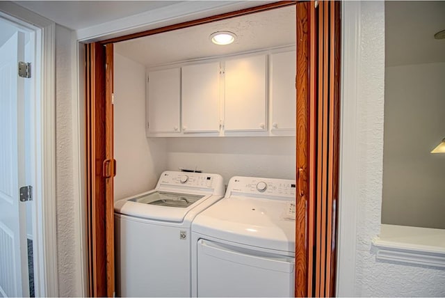 400 Timberwind Rd, Edmond, OK 73034 - laundry area with washing machine and clothes dryer and cabinet space