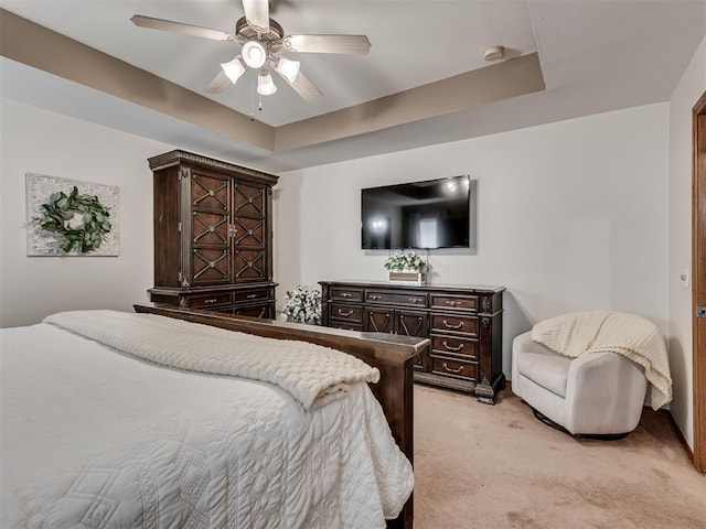 2120 NE 4th St, Moore, OK 73160 - bedroom featuring light colored carpet and ceiling fan