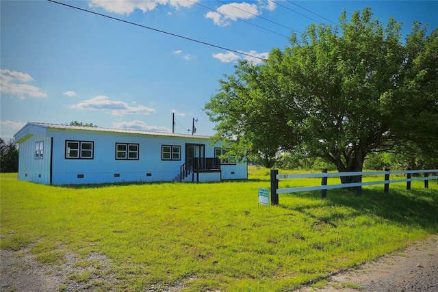 101869 S 3570th Rd, Prague, OK 74864 - view of front facade with crawl space