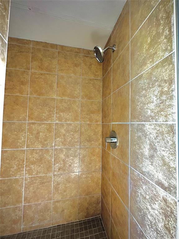 101869 S 3570th Rd, Prague, OK 74864 - bathroom featuring a tile shower