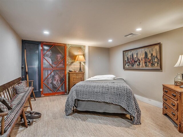 19401 N Peebly Rd, Luther, OK 73054 - bedroom with recessed lighting and baseboards