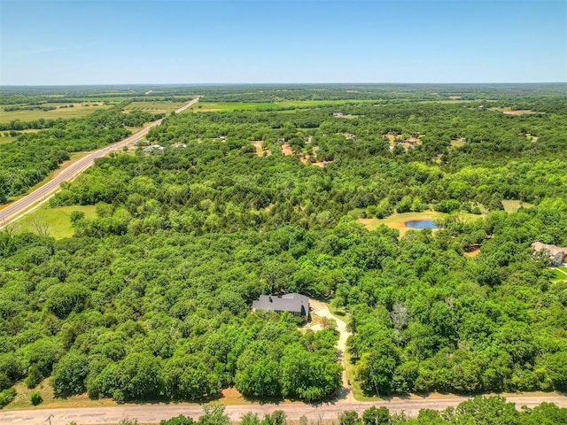 19401 N Peebly Rd, Luther, OK 73054 - bird's eye view of a heavily wooded area