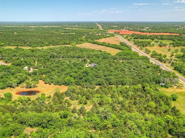 19401 N Peebly Rd, Luther, OK 73054 - aerial view of a heavily wooded area