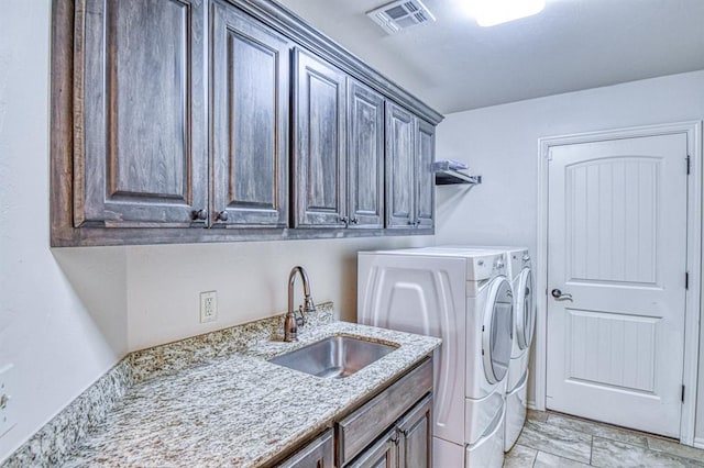 5524 SE 57th St, Oklahoma City, OK 73135 - washroom with cabinet space and separate washer and dryer