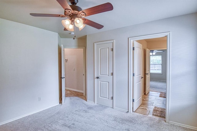 5524 SE 57th St, Oklahoma City, OK 73135 - unfurnished bedroom with carpet flooring, baseboards, and a ceiling fan