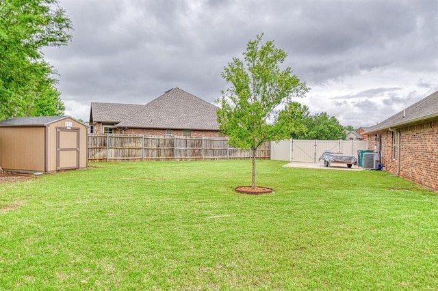 5524 SE 57th St, Oklahoma City, OK 73135 - view of yard featuring cooling unit and a patio