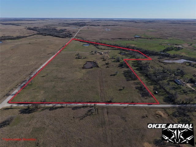 4443 Apperson Rd, Burbank, OK 74633 - view of rural area featuring property boundaries highlighted