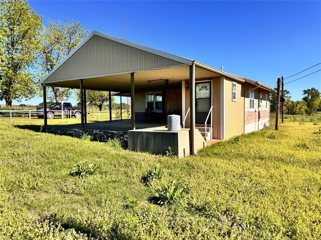 4443 Apperson Rd, Burbank, OK 74633 - view of rear view of property
