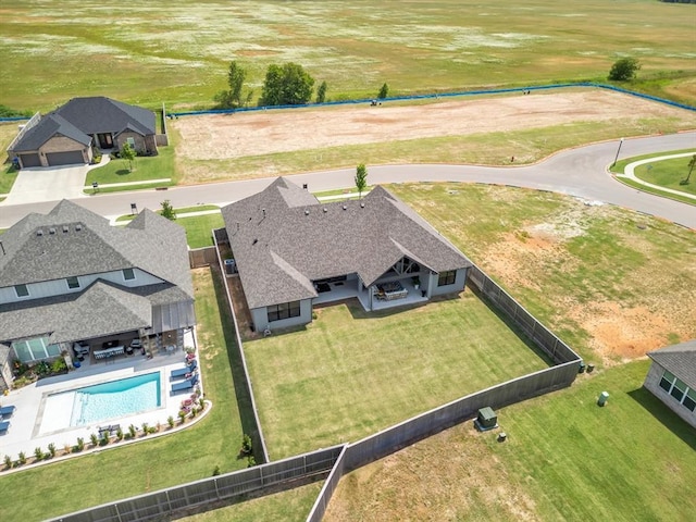 4315 Dusty Trl, Norman, OK 73072 - aerial view of property and surrounding area featuring a pool area