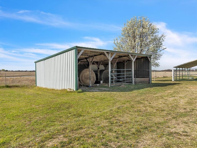 35345 Ew 1240th Rd, Seminole, OK 74868 - view of pole building featuring an exterior structure