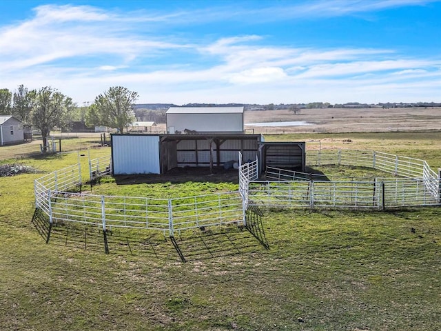 35345 Ew 1240th Rd, Seminole, OK 74868 - view of pole building featuring a rural view and an exterior structure