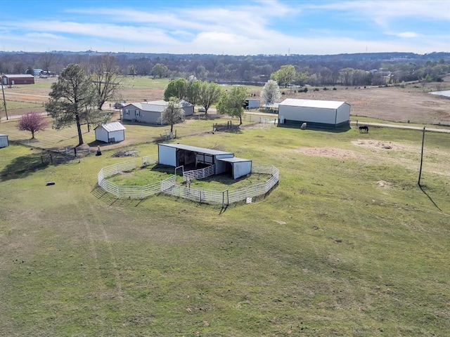 35345 Ew 1240th Rd, Seminole, OK 74868 - aerial view of sparsely populated area featuring agricultural land