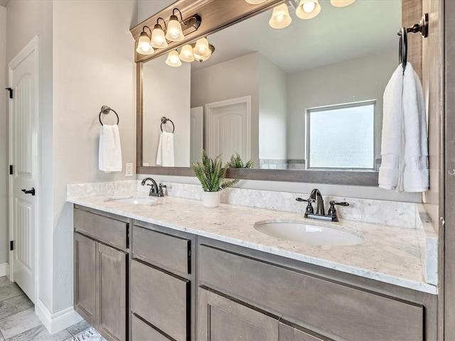 10740 Starboard Way, Edmond, OK 73025 - bathroom featuring double vanity