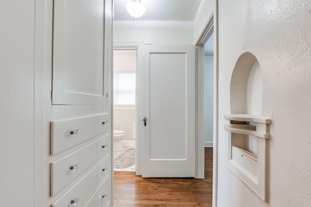 1502 NW 39th St, Oklahoma City, OK 73118 - hallway with wood finished floors