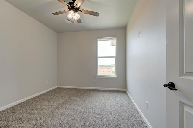10421 SW 50th St, Mustang, OK 73064 - empty room featuring carpet floors and a ceiling fan