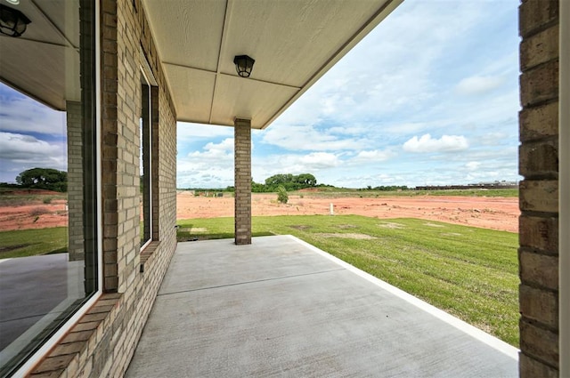 10421 SW 50th St, Mustang, OK 73064 - view of patio / terrace with a view of countryside