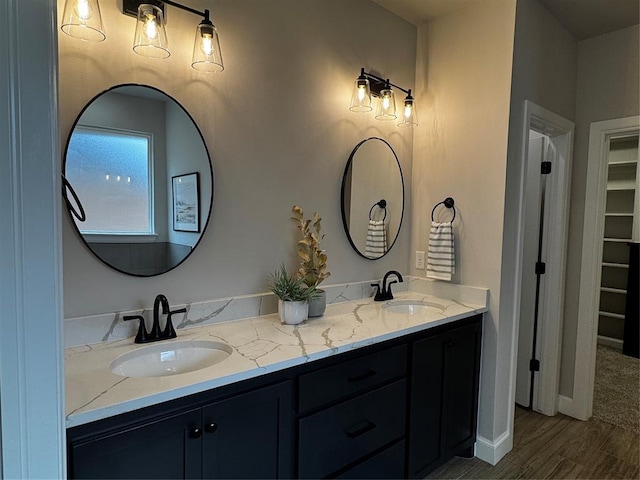 10421 SW 50th St, Mustang, OK 73064 - full bath featuring double vanity and a spacious closet