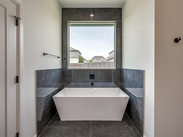 1116 Gateway Bridge Rd, Edmond, OK 73034 - full bathroom with a freestanding bath