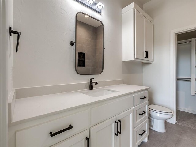 1116 Gateway Bridge Rd, Edmond, OK 73034 - full bath with vanity, toilet, and tile patterned floors