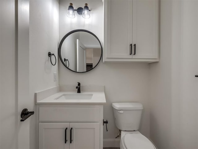 1116 Gateway Bridge Rd, Edmond, OK 73034 - half bathroom with toilet and vanity