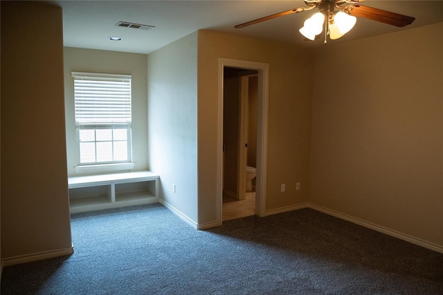3176 E 146th Pl, Bixby, OK 74008 - spare room with ceiling fan, carpet floors, and baseboards